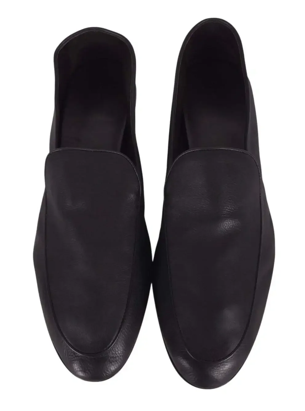 The Row Awar 25 Loafers US 11 EU 44 Mens Black Silky Grain Calfskin $1390